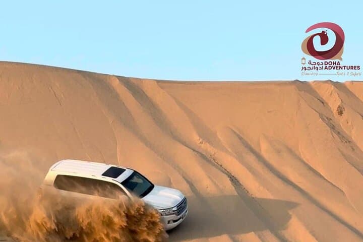 Half-Day Private Desert Safari in Doha — Sunset Dune Drive & Desert Camp Experience