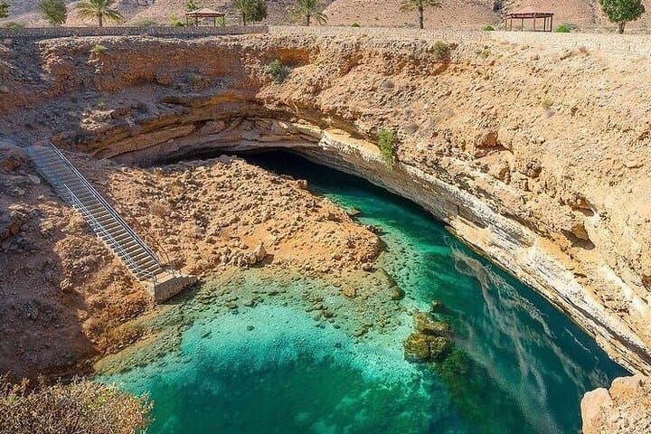 Full-Day Wadi Shab, Bimmah Sinkhole & Fins Beach Adventure from Muscat photo 2