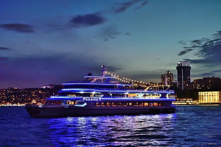 Evening Bosphorus Dinner Cruise & Turkish Night Show — Istanbul Lights and Legends