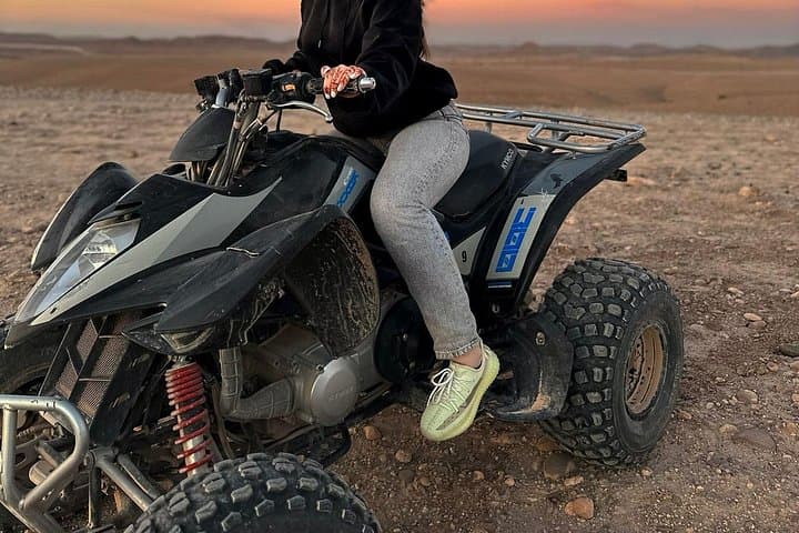 Agafay Desert Quad Biking Tour with Dinner and Live Show near Marrakech photo 1