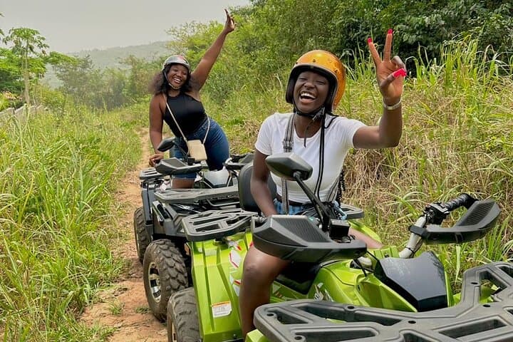 Aburi to Adukrom: Full-Day Quad Biking, Botanical Garden Walk and Waterfall Swim