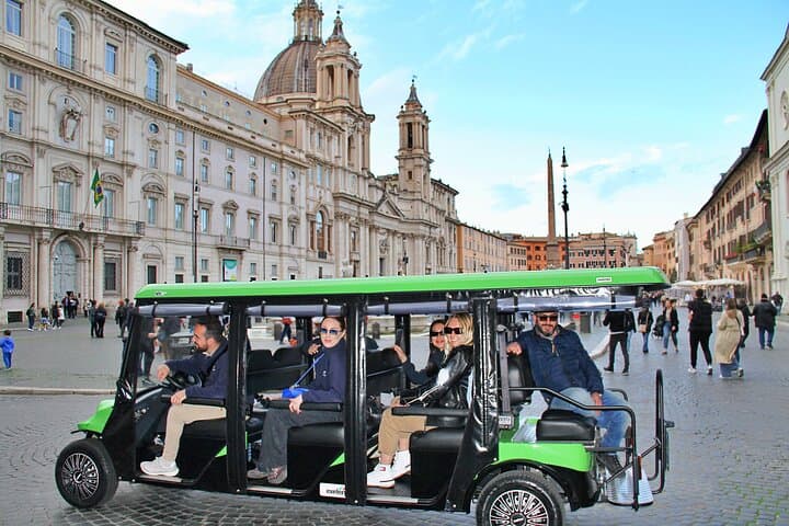 Rome Golf Cart Tour: Gelato Tasting & Historic Highlights