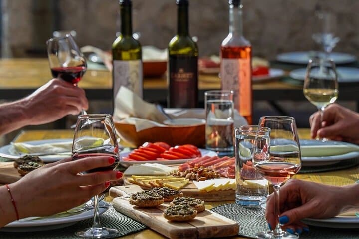 Wine and Food Tasting at Winery Garnet in Godinje, Skadar Lake