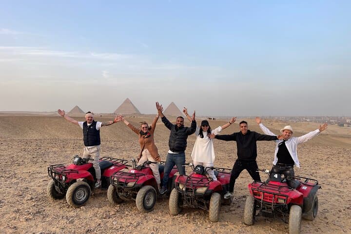 Half-Day Giza Pyramids & Sphinx: Camel & ATV Adventure with Rooftop Lunch photo 2
