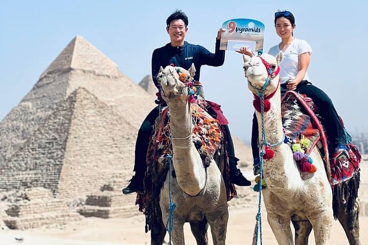 Half-Day Giza Pyramids & Sphinx: Camel & ATV Adventure with Rooftop Lunch