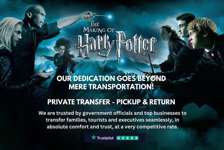 Private Chauffeur to Warner Bros Studio Tour London — Harry Potter Pickup & Return
