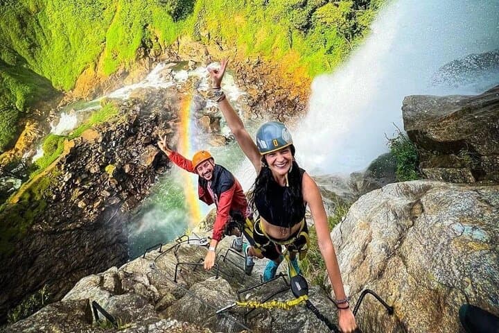 La Ceja Waterfall Adventure: Day Trip with Zipline & Via Ferrata from Medellin photo 3