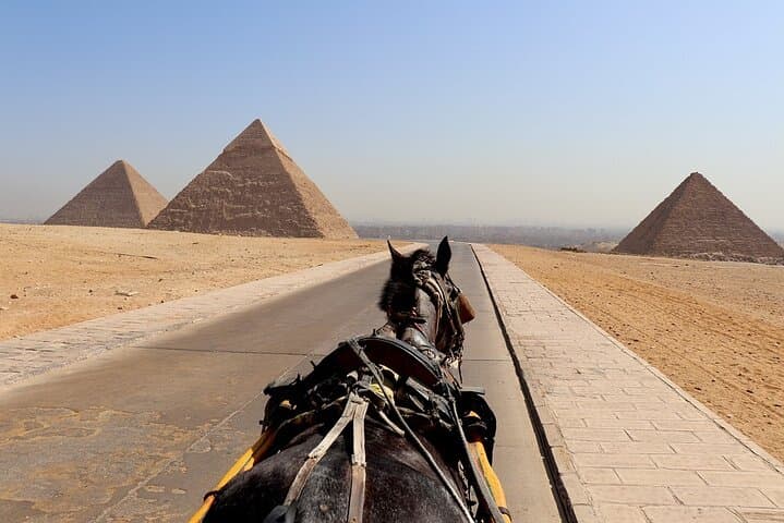 Sunrise Horseback Ride Around the Pyramids of Giza — Private Transfer & Drinks photo 2