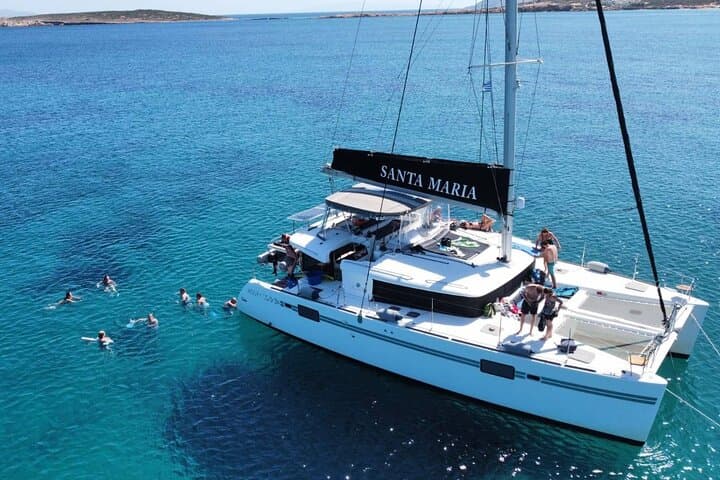 Naxos Catamaran Cruise: Full-Day Snorkel, Beaches & Greek Lunch photo 1
