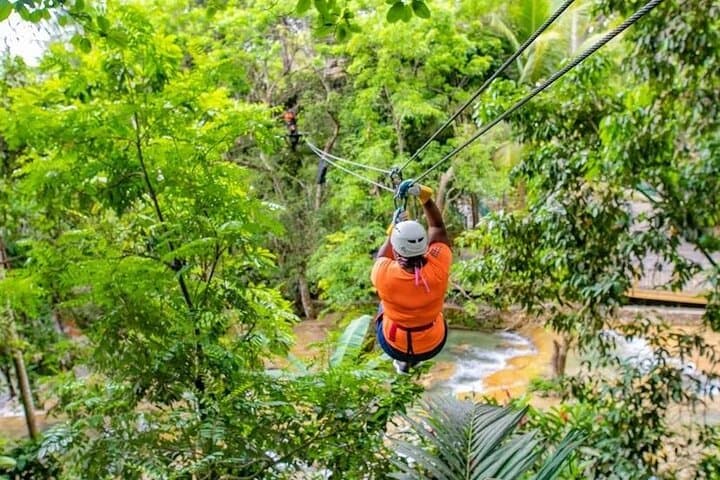 Dunn's River Falls 4-in-1: Zipline, Bamboo Raft, Horseback Swim & Waterfall Climb photo 3
