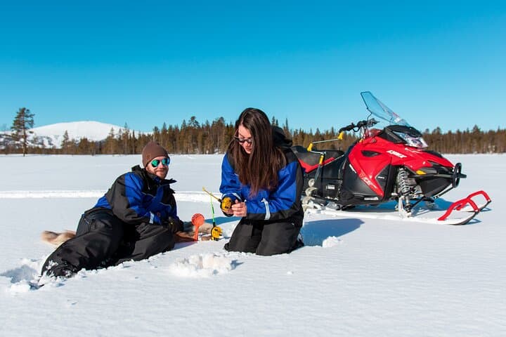 Snowmobile Safari and Ice-Fishing Lunch in Levi, Lapland photo 2