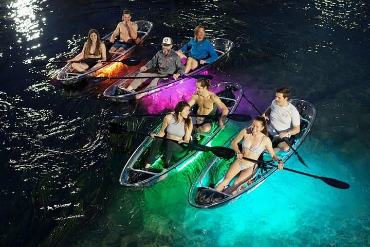 Night Kayaking the San Marcos River: Crystal Kayak Glow Tour Under the Stars photo 1