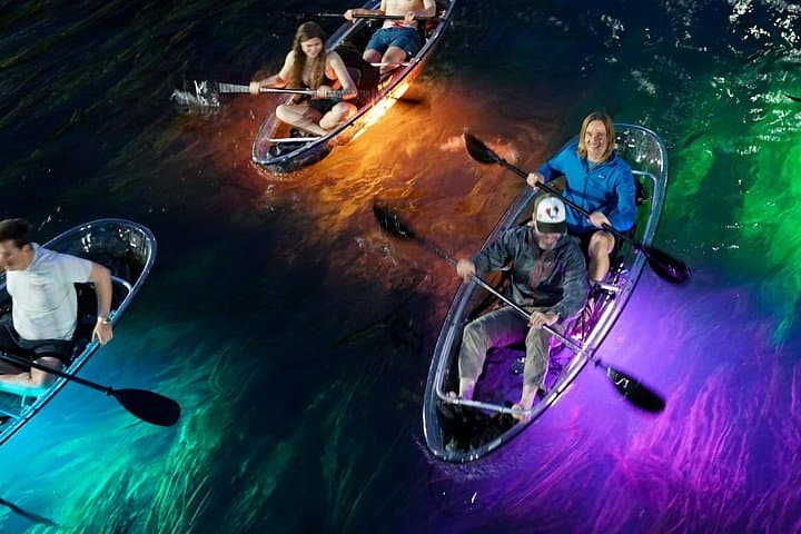 Night Kayaking the San Marcos River: Crystal Kayak Glow Tour Under the Stars photo 4