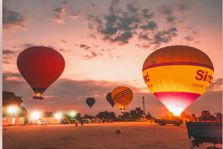 Sunrise Hot Air Balloon Over Luxor's Ancient Temples photo 4