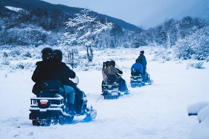 Ushuaia White Experience: Snowmobiling, Snowshoeing & Traditional Alpine Lunch
