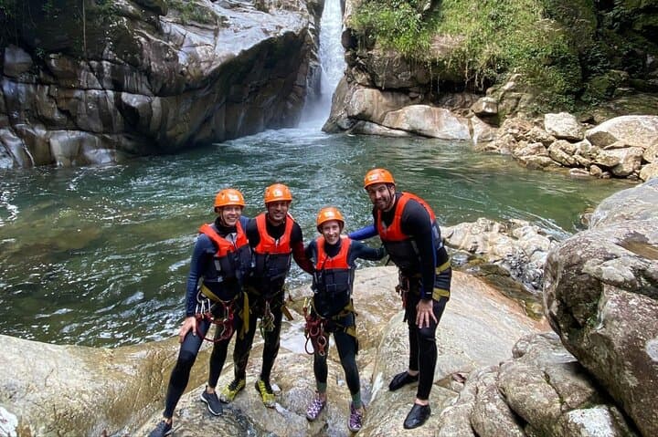 Guatape Canyoning and Coffee Tour — Rappels, River Pools & Plantation Tasting