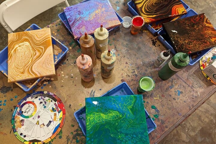 Estes Park Acrylic Pour Painting Class — 60-Minute Hands-On Pour Workshop photo 3