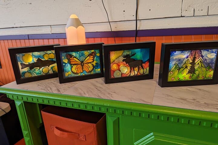 Alcohol Ink Light Boxes in Estes Park: Family-Friendly Riverwalk Art Class photo 2