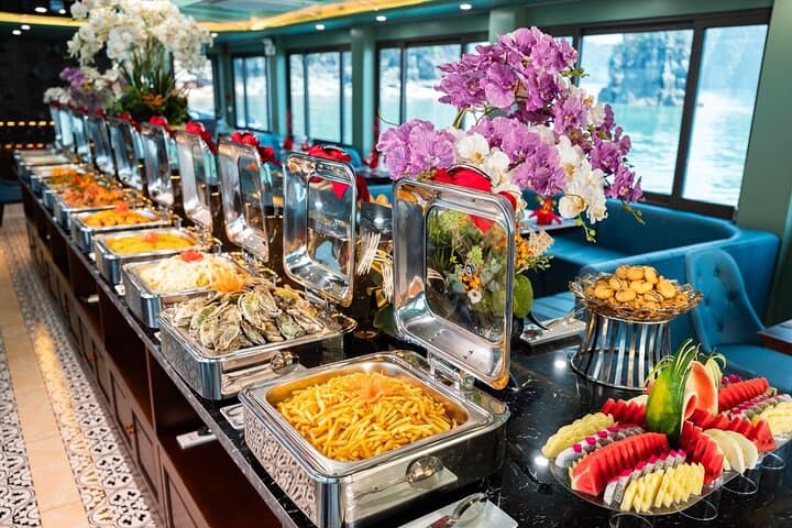 Jewels of the Bay Luxury Day Cruise from Tuan Chau Harbor to Halong Bay photo 4