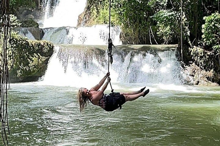 YS Falls and Pelican Bar Day Trip from Montego Bay: Waterfalls, Zipline & Rustic Ocean Bar photo 2