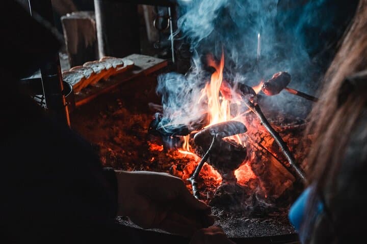 Evening Snowmobile Safari with Campfire in Saariselkä — Northern Lights Snowmobiling photo 3