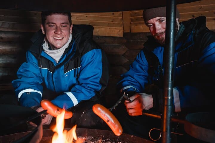 Evening Snowmobile Safari with Campfire in Saariselkä — Northern Lights Snowmobiling photo 5