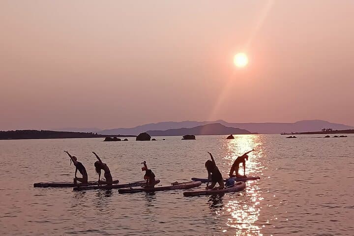 Stand-Up Paddle Pilates in Chania — SUP Pilates on the Cretan Sea