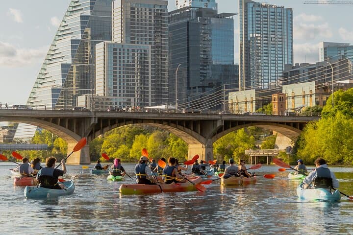 Sunset Bat Kayak Tour on Lady Bird Lake — Congress Avenue Bridge Bats