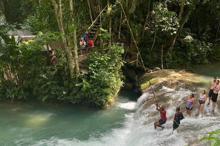 Blue Hole Waterfall & Ocho Rios Day Trip from Montego Bay