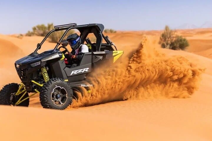 Dubai Desert Buggy Safari: 30-Minute Buggy Ride, Camel Ride & BBQ Dinner