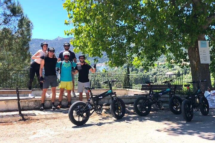 Lefkada Mountain E‑Fat Bike Tour — Karya Plateau Ride & Tasting