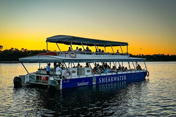 Zambezi Sunset Cruise from Victoria Falls — Wildlife, Drinks & Golden Light