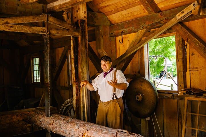 Inside Dousman's Mill: Historic Mill Creek Admission Near Mackinaw City