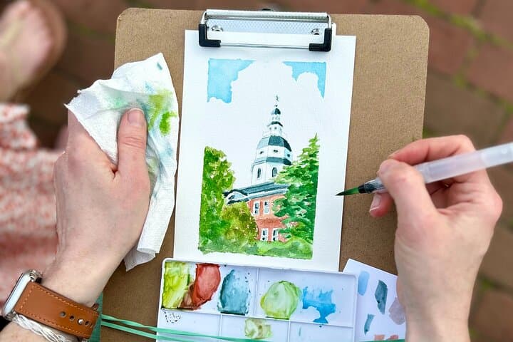 Paint the Maryland State House: Outdoor Watercolor Workshop in Annapolis photo 6