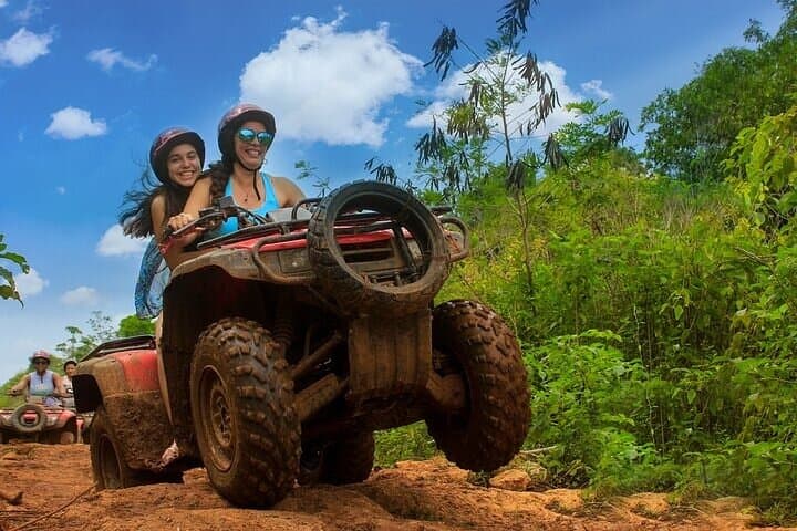 ATV Adventure in the Mayan Jungle: Cenote Swim & Zipline near Akumal