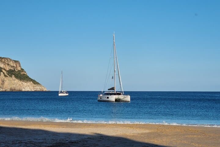 Private Half-Day Catamaran Cruise from Lagos: Caves, SUPs & Secluded Beaches photo 4