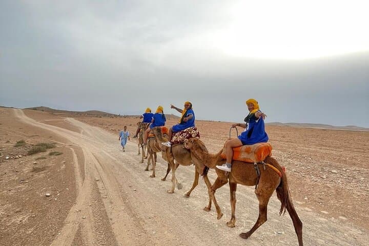 Sunset Camel Ride in Agafay Desert: Dinner & Pool Access Near Marrakech photo 4