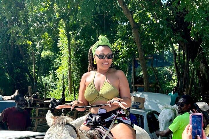 One-Day Jamaican Adventure from Montego Bay: Waterfalls, Bamboo Rafting, ATV & Luminous Lagoon