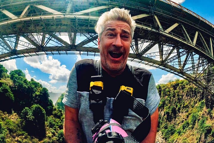 Shearwater Bridge Swing at Victoria Falls — 111m Gorge Swing