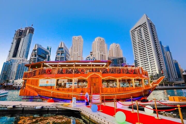 Dubai Marina Dhow Dinner Cruise: 2-Hour Buffet & Night Skyline photo 3