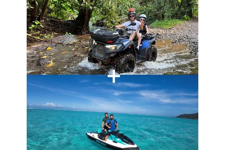 Moorea Combo: 3-Hour Jet Ski & 3.5-Hour ATV Adventure in Cook's and Opunohu Bays