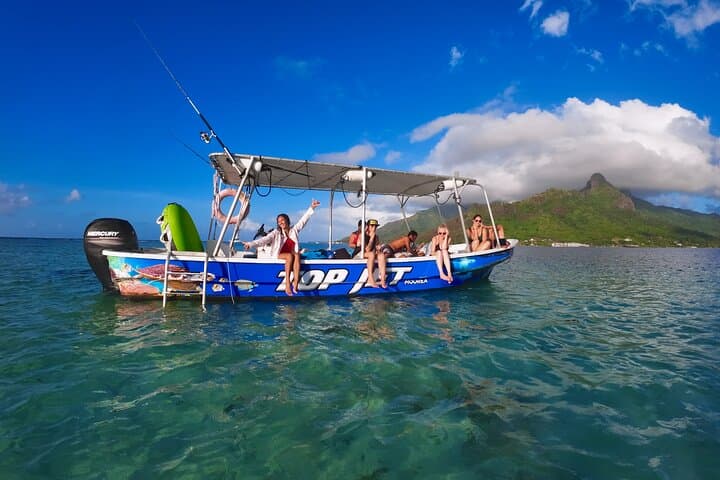 Half-Day Private Boat Snorkeling Excursion in Moorea — Stingrays, Sharks & Turtles