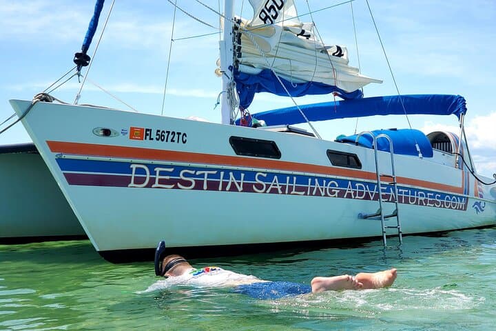 Private Catamaran Charter in Destin: Snorkel, Swim & Dolphin Watching photo 3