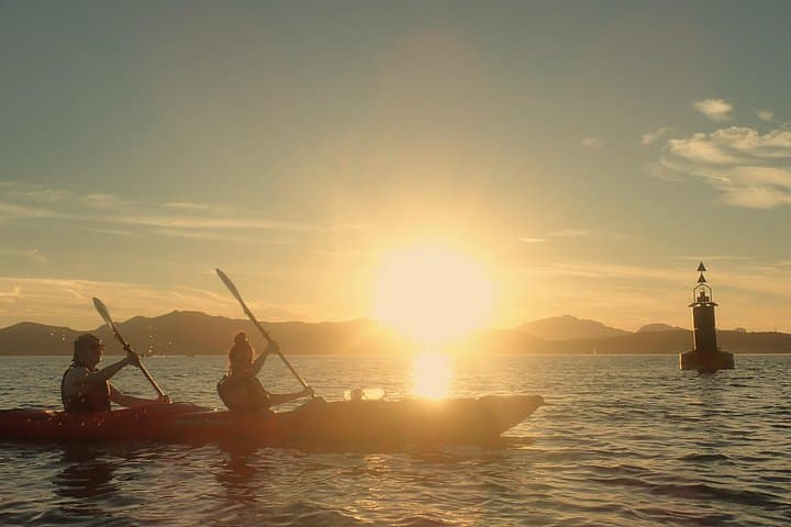Sunset Dolphin Kayak Tour in Golfo Aranci — Paddle with Dolphins at Isola di Figarolo