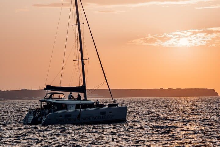 Santorini Romantic Sunset Catamaran Caldera Cruise with BBQ and Hot Springs photo 4
