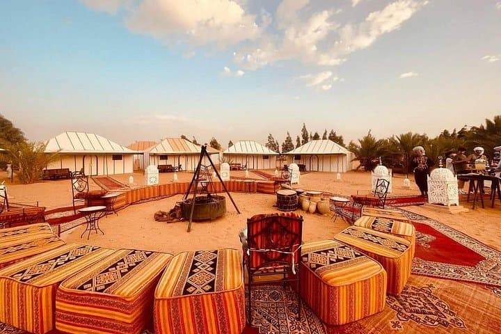Overnight in the Merzouga Dunes: Camel Trek, Sandboarding & Starry Skies photo 1