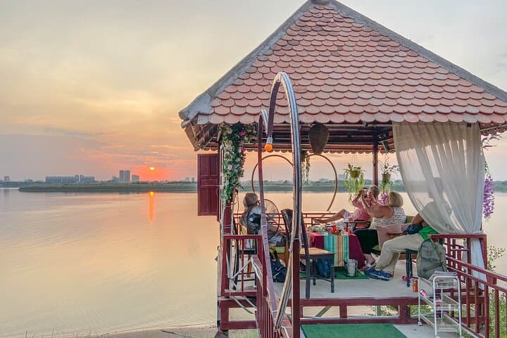 Silk Island Sunset Vespa Tour in Phnom Penh — Koh Dach Countryside Ride photo 2