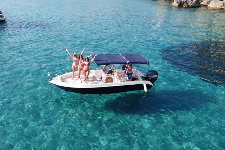 Private Boat Tour from Sant Antoni: Cala Bassa, Cala Conta & Cueva del Amor photo 1