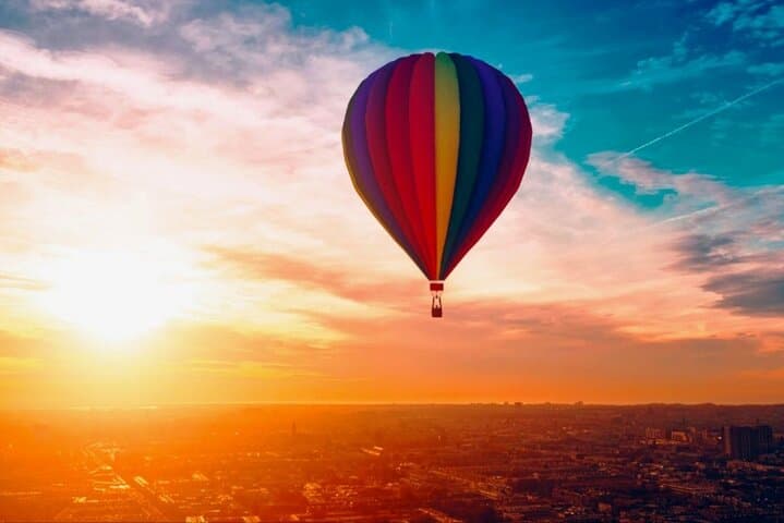 Sunrise Hot Air Balloon Over Luxor's Ancient Temples