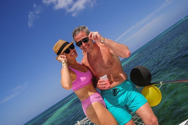 Private Sunset Catamaran Cruise Punta Cana — BBQ, Open Bar & Natural Pool